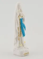 Our Lady of Lourdes with Veil Statue - 7 cm