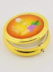 Orange Host Box - Chalice Blood & Christ's Body