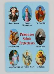 Set of 10 Prayer Cards to our Holy Protectors