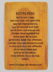 Set of 10 Prayer Cards to Our Father