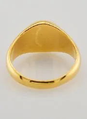 Gold Plated Christ's Cross Chevalier Ring - Size 58
