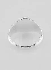 Solid Silver Christ's Cross Chevalier Ring - Size 58