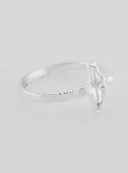 Sterling Silver Christ's Cross Ring - Size 58