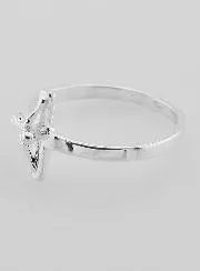 Sterling Silver Christ's Cross Ring - Size 62