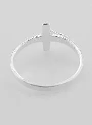 Sterling Silver Christ's Cross Ring - Size 62