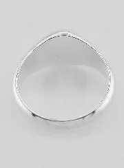 Sterling Solid Silver Christ's Cross Chevalier Ring - Size 62