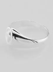 Sterling Silver Christ's Cross Chevalier Ring - Size 60