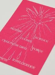 Girl Confirmation Card - 7 Gifts of the Holy Spirit