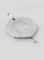 Sterling Silver Medal Holy Virgin Mary