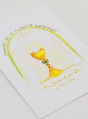 My First Communion Memory Card - Green