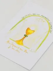 My First Communion Memory Card - Green