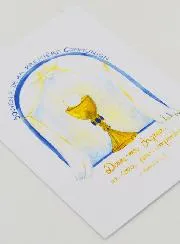My First Communion Card - Memory - Blue
