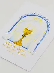 My First Communion Card - Memory - Blue