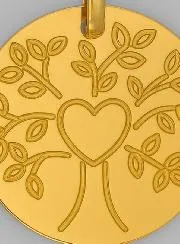 Tree of Life Gold Baptism Medal