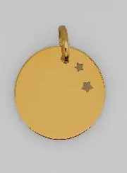 Guardian Angel 375 Gold Baptism Medal