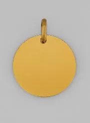 Guardian Angel 375 Gold Baptism Medal