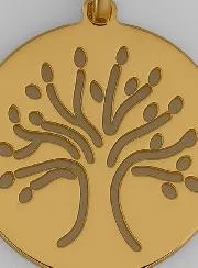 Tree of Life Medal in 9 Carats Gold