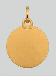 Guardian Angel Medal in 375 Gold with Polished Beams