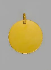 Virgin Mary with Baby Medal in 9 Carats Gold