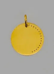 Virgin Mary in Prayer 9 Carats Gold Medal