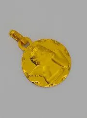 Angel Raphael 375 Gold Baptism Medal