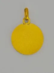 Virgin Mary with Veil 9 Carats Gold Medal