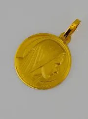 Virgin Mary with Veil Gold Medal