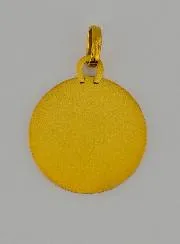 Virgin Mary with Veil Right Profile Gold Medal