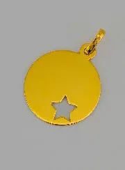 Shepherd's Star Openwork Gold Baptism Medal