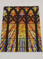 Confirmation Card - Holy Spirit's Fire Stained Glass