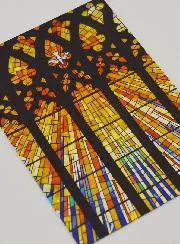 Confirmation Card - Holy Spirit's Fire Stained Glass