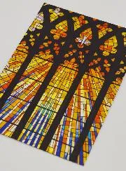 Confirmation Card - Holy Spirit's Fire Stained Glass