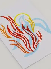 Confirmation Card - Dove Fire of the Holy Spirit