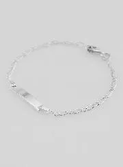 Sterling Silver Baby Baptism Bracelet - 15 cm