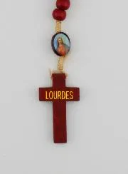 Holy Heart of Jesus Wooden Rosary on a String