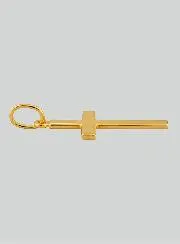 Yellow Solid Gold Flat Wire Cross Pendant