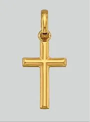 9-Carat Yellow Gold Small Cross Pendant
