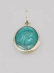 Virgin Mary's Profil Silver Medal - 1,5 cm