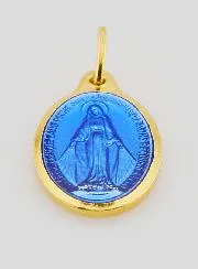Miraculous Medal in Golden Metal - 18 mm