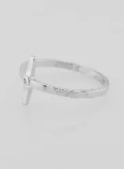 925 Silver Christ's Cross Ring - Size 56