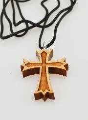 Wood Cross Pendant