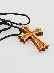 Wood Cross Pendant