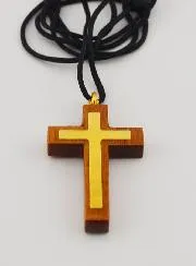 Wood Cross Pendant