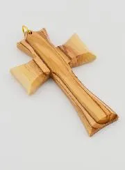 Olive Wood First Communion Cross Pendant