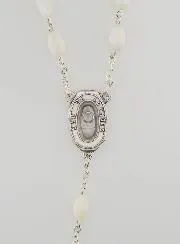 Chaplet with Lourdes Water - Mother of Pearl