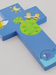 Heaven on Earth Child Cross - Blue