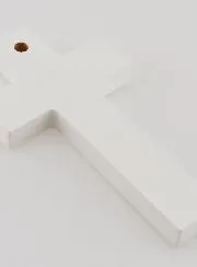 Child Cross - Love Heart & Orange Flowers