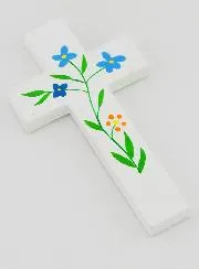 Child Wood Cross - Fields Flowers