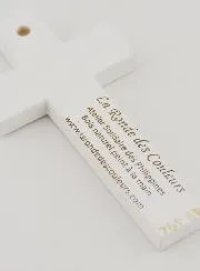 Child Wood Cross - Spring Flowers