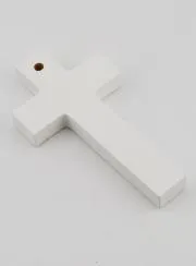 Wood Cross - Sun & Flowers